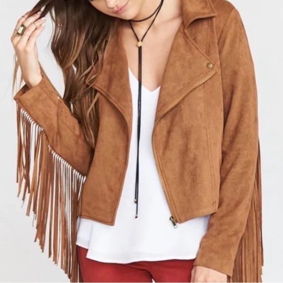 Show me your mumu, Ojai Fringe jacket, Penny faux suede. Size extra small - Picture 2 of 10